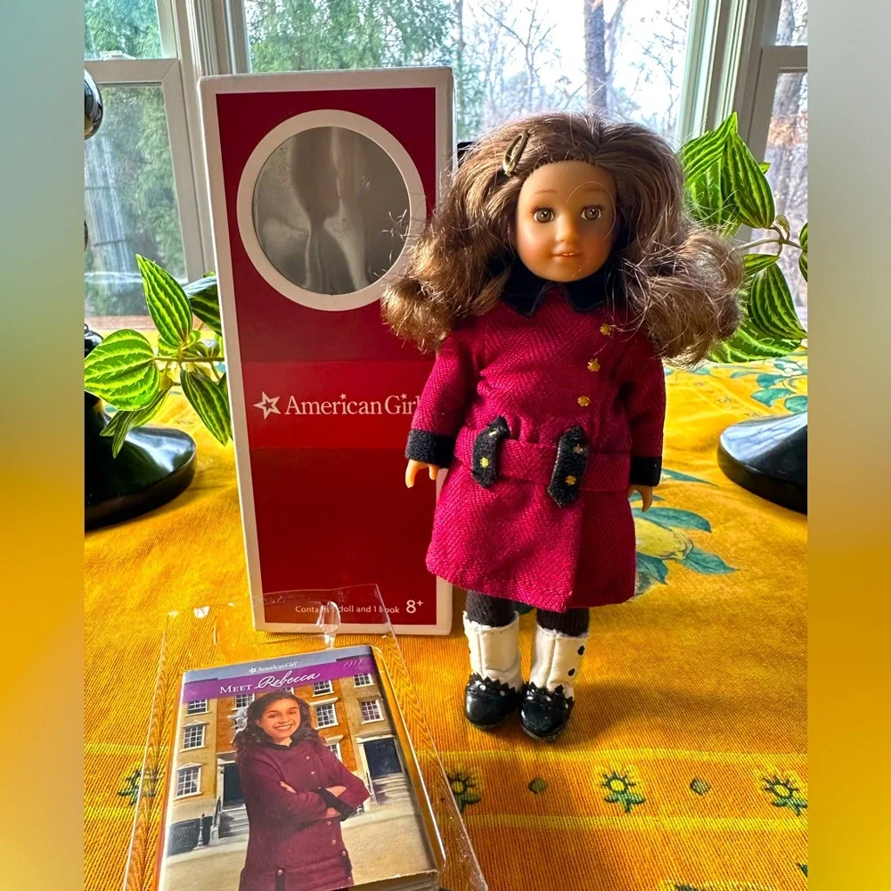 Vintage American Girl Mini Rebecca Doll 6” With Box Book Retired NWT